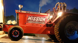 Mission Impossible pulling tractor