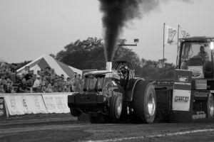 Beyond Limits tractor at a tractor pulling event Beyond Limits tractor at a tractor pulling event