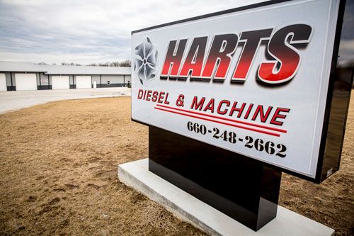 Hart's Diesel & Machine Sign